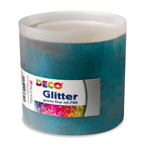 [TPC05403] GLITTER GRANA FINE - BARATTOLO ML.700 - TURCHESE