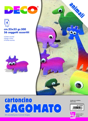 [TPC05408] FORME PRETAGLIATE - CONF. 56 PZ. - ANIMALI ASS. (min.ord.5 o multipli)
