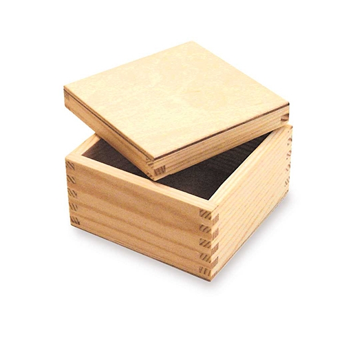 [TPC05411] SCATOLA LEGNO CON COPERCHIO CM.15X15X6,5