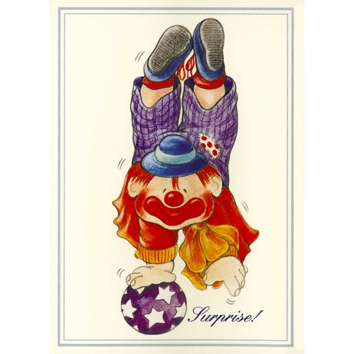 [TPC05558] CARTA DECOUPAGE 3D CM.9X12 - CONF. 4 FG. - CLOWN