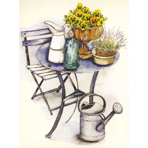 [TPC05560] CARTA DECOUPAGE 3D CM.9X12 - CONF. 4 FG. - GIARDINO