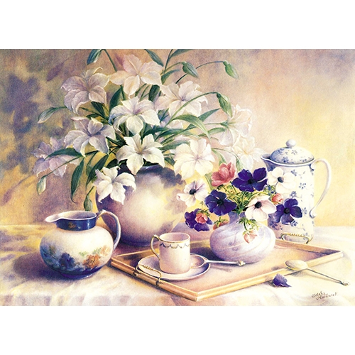 [TPC05562] CARTA DECOUPAGE 3D CM.17X22 - CONF. 4 FG. - FIORI/TAZZE
