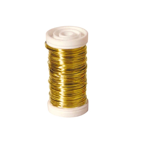 [TPC05580] FILO DI RAME - ROCCHETTO MT. 23 - ORO