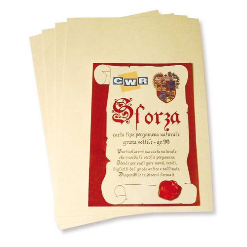 [TPC05626] CARTA SFORZA GR.90 CONF. 12 FG. - CM.42X59,4