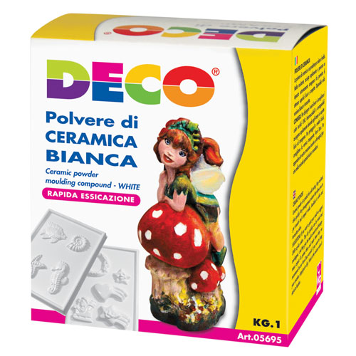[TPC05695] POLVERE CERAMICA BIANCA - CONF. KG.1 (min.ord.3 o multipli)