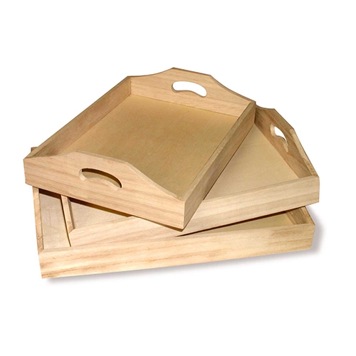 [TPC05961] VASSOI LEGNO - SET 3 PZ.