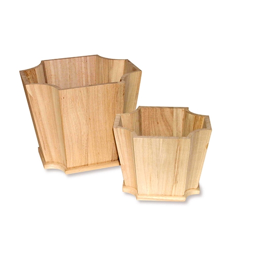 [TPC05963] PORTA VASI IN LEGNO - SET 2 PZ.