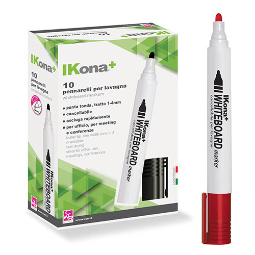 [TPC06137] MARKER PER LAVAGNE - ROSSO (min.ord.10 o multipli)