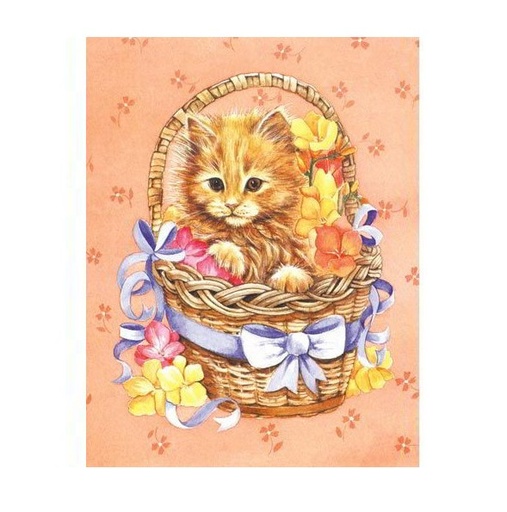 [TPC06244X3] BUSTA DA 1 FG CARTA DECOUPAGE 3D - GATTO - CONF.3 BS.