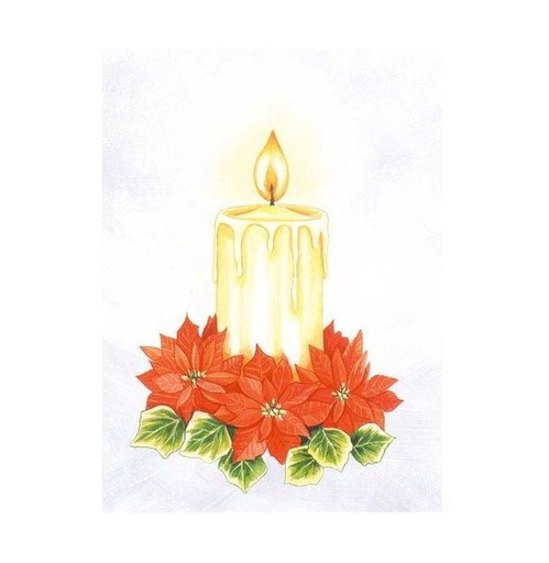 [TPC06246X3] BUSTA DA 1 FG CARTA DECOUPAGE 3D - CANDELA - CONF.3 BS