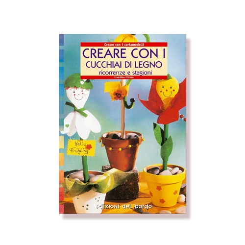 [TPC06460] LIBRO CREARE BURATTINI CON I CUCCHIAI DI LEGNO