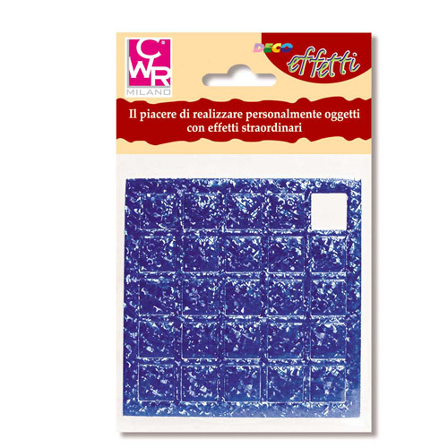 [TPC06743] CROMOMOSAICO BUSTA 25 TESSERE 15X15 - OLO.- ARGENTO (min.ord.6 o multipli)