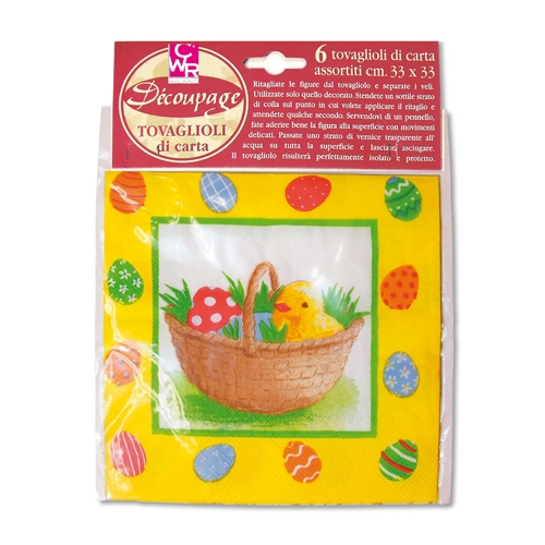 [TPC06811] TOVAGLIOLI PASQUA - BUSTA 6 PZ. - ASSORTITI