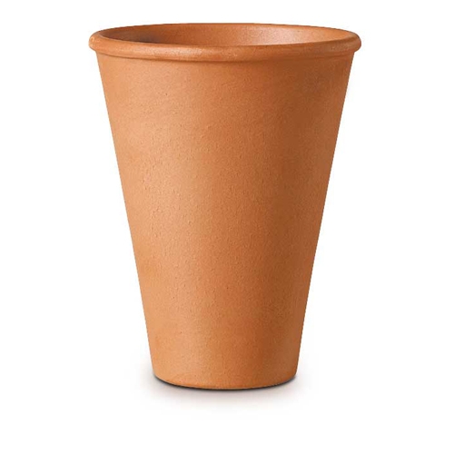 [TPC06836] VASO TONDO IN COTTO H CM.15 DIAM.CM.12 (min.ord.3 o multipli)