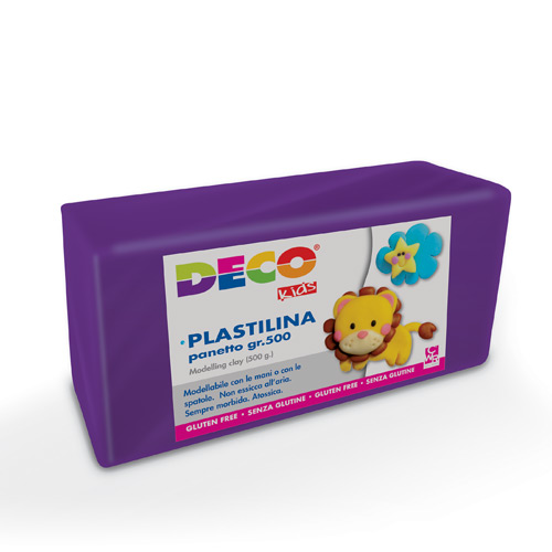 [TPC07029] PLASTILINA - PANETTO GR.500  - VIOLA (min.ord.12 o multipli)