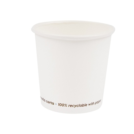 [D96728] BICCHIERI per ACQUA 100ml 50 Pz. bianco signor BIO