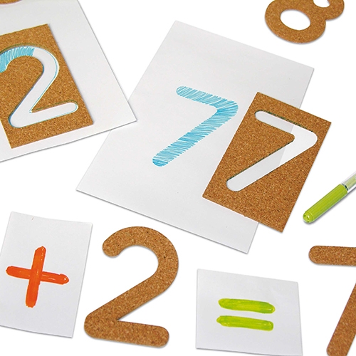 [TPC07168] NUMERI IN SUGHERO - SET 20 PZ.