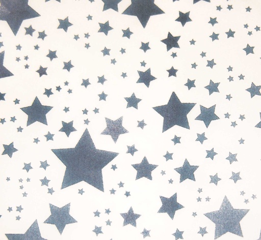 [TPC07192] CARTA "TRASPARENTE" CM.23X33 - CONF. 10 FG. - STELLE (min.ord.6 o multipli)