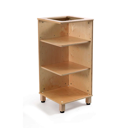 [TPC07867] MOBILE A GIORNO CM.45X45X100H - 3 VANI + COPERCHIO