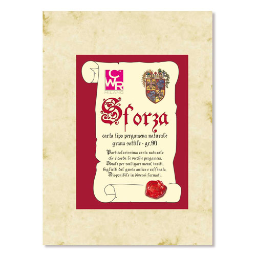 [TPC07932] CARTA SFORZA GR.230 CONF. 12 FG. - CM.21X29,7
