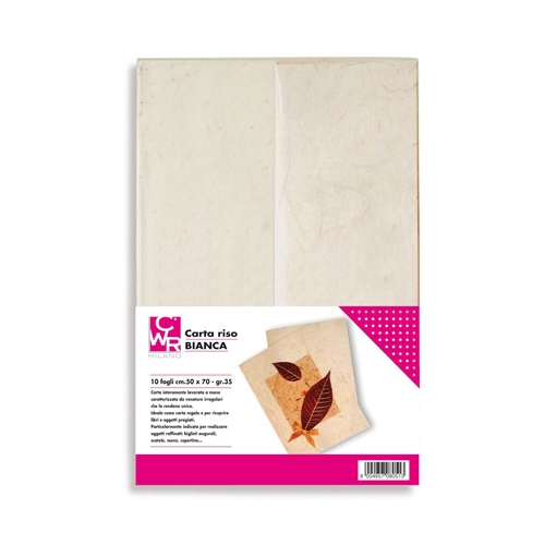 [TPC08051] CARTA RISO GR.25 BUSTA 10 FG. CM.50X70 - BIANCO