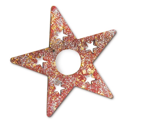 [TPC08052] SUGHERO CM 16X16 C/STELLA PICCOLA - CONF. 2 PZ. (min.ord.2 o multipli)