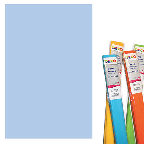 [TPC08183] CARTA CRESPA GR.180 - ROTOLO CM.50X250 - CELESTE (min.ord.5 o multipli)
