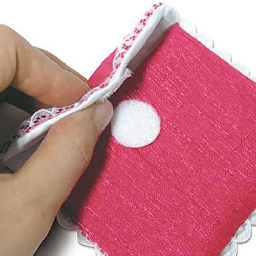 [TPC08196] VELCRO ADESIVO DISCHETTI MM 19 - BUSTA 24 PZ. (min.ord.6 o multipli)