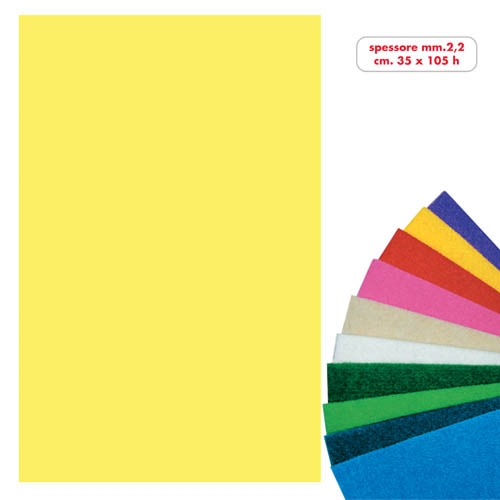 [TPC08322] FELTRO ROTOLO CM.35X105 - GIALLO