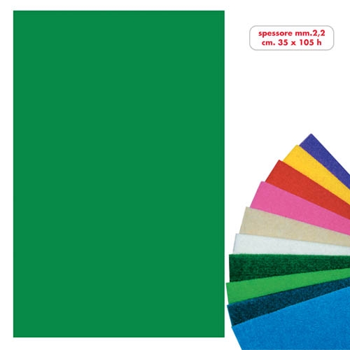 [TPC08327] FELTRO ROTOLO CM.35X105 - VERDE SCURO