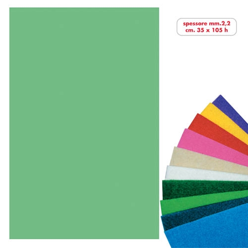 [TPC08328] FELTRO ROTOLO CM.35X105 - VERDE CHIARO