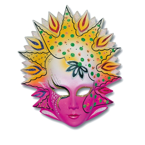 [TPC08445] MASCHERA DA DECORARE CM.27X25 - SOLE