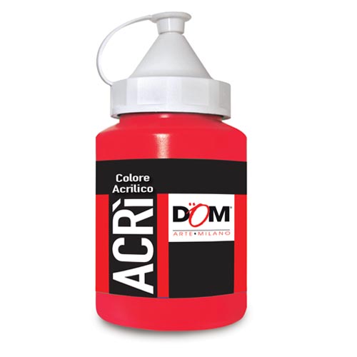 [TPC08794-324] COLORE ACRILICO - FLACONE ML.250 - VERMIGLIONE (min.ord.6 o multipli)