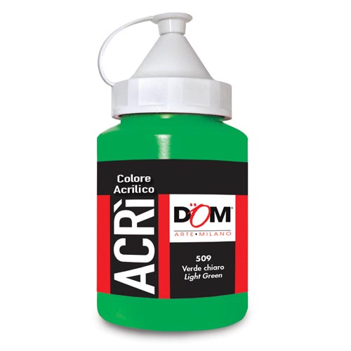 [TPC08794-509] COLORE ACRILICO - FLACONE ML.250 - VERDE CHIARO (min.ord.6 o multipli)