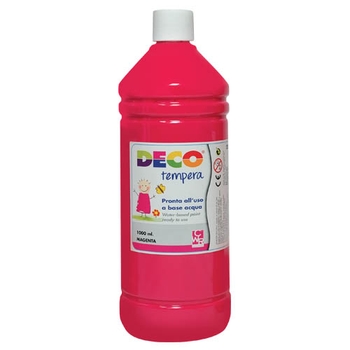 [TPC08808-25] TEMPERA - FLACONE ML.1000 - MAGENTA (min.ord.6 o multipli)