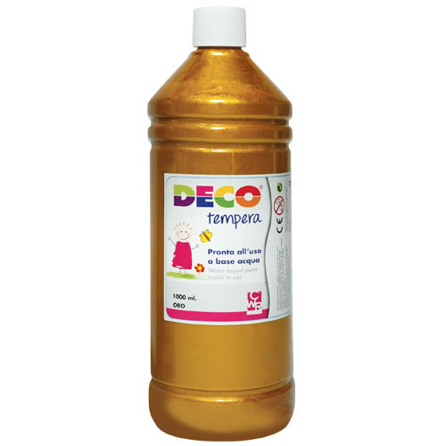 [TPC08808-40] TEMPERA - FLACONE ML.1000 - ORO (min.ord.6 o multipli)