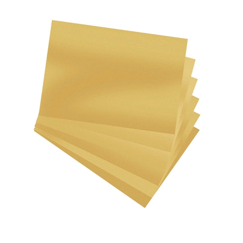 [TPC08981] CARTONE SATINATO ORO GR.340 - CONF.10 FG. CM.50X70