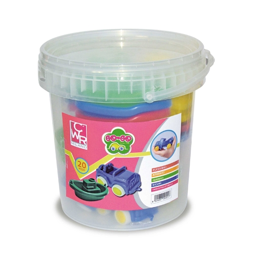 [TPC09002] GO-GO - VEICOLI + BARCHE - SECCHIELLO 20 PZ.