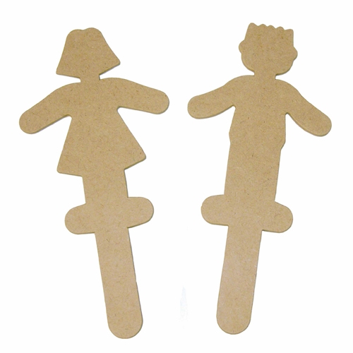 [TPC09154] SAGOMA LEGNO BAMBINA 10 PZ.