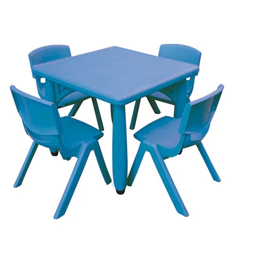 [TPC09225] TAVOLO QUADRATO SERIE ELITE CM.62X62X48H COLORE BLU