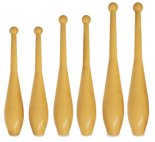 [TPC09251] CLAVE IN LEGNO - SET 2 PZ. CM.35 H