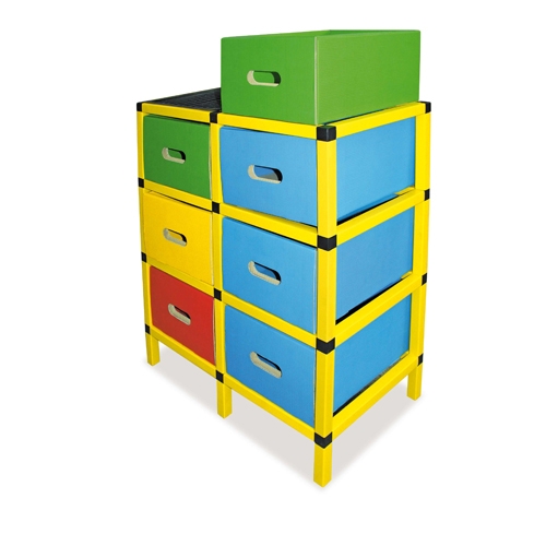 [TPC09595] CASSETTIERA ANTITRAUMA CM.60x36x73 -6 CASSETTI