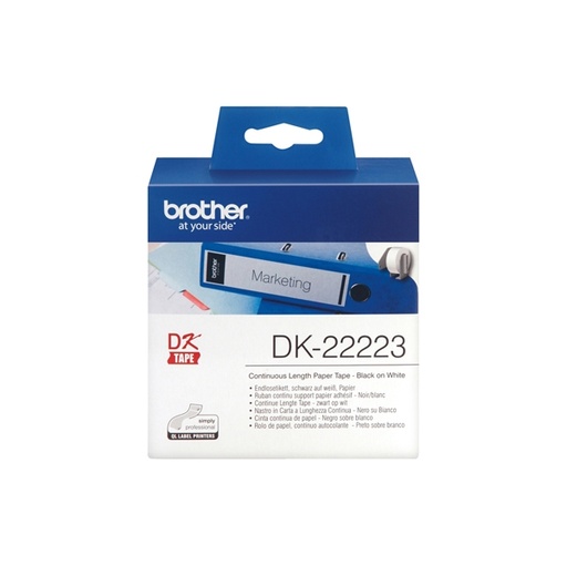 [DBRODK22223] NASTRO ADES IN CARTA NERO/BIANCO 50MM - 30.48 METRI LUNGHEZZA