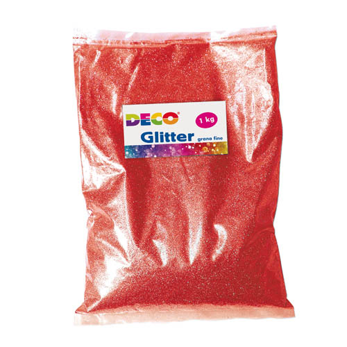 [TPC09780] GLITTER - BUSTA KG.1 - ROSSO