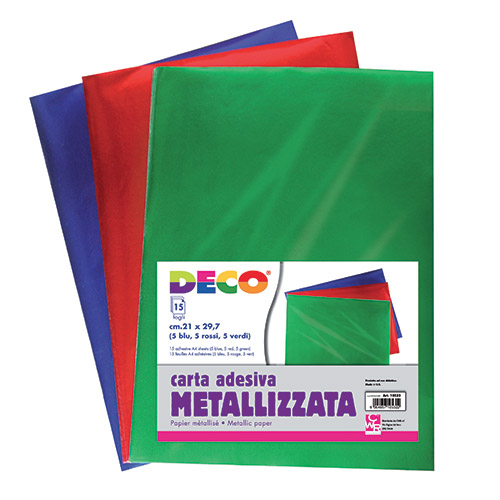 [TPC10532] ADESIVO METALLIZZATO - BUSTA 15 FOGLI