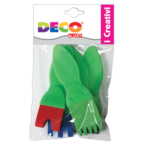[TPC10554] SPATOLE/PENNELLI FANTASIA ASSORTITI - SET 5 PZ.