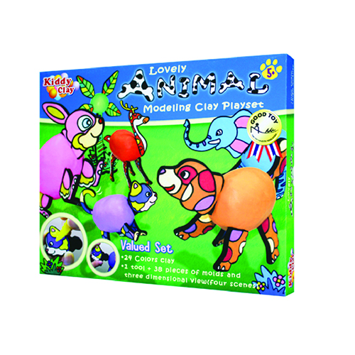 [TPC10582] KIDDY CLAY - SCATOLA REGALO - ANIMALI