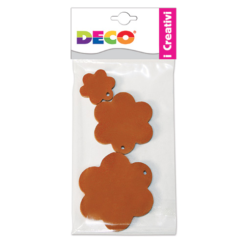 [TPC10832] FIORI TERRACOTTA - SET 3 PZ. ASSORTITI (min.ord.6 o multipli)