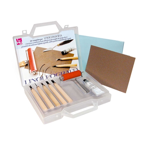 [TPC114] SET LINOLEOGRAFIA IN VALIGETTA