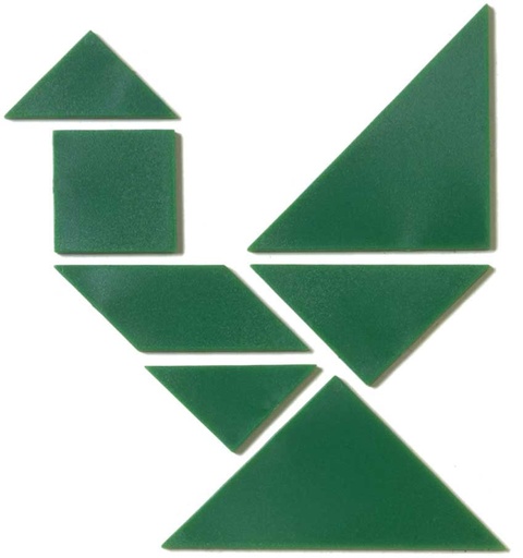 [TPC1144] TANGRAM PLASTICA TRASP.- SET 4 TANGRAM - TOT. 28 PZ